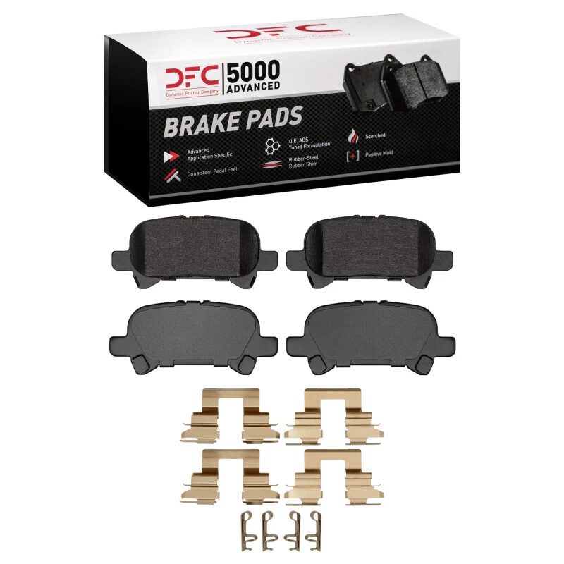 DFC 02-08 Toyota Avalon Rear 5000 Advanced Ceramic Brake Pads and Hardware Kit