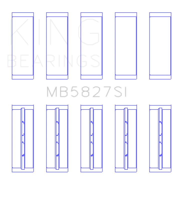 King Engine Bearings Toyota 1TR-FE/ 2TR-FE Main Bearing Set