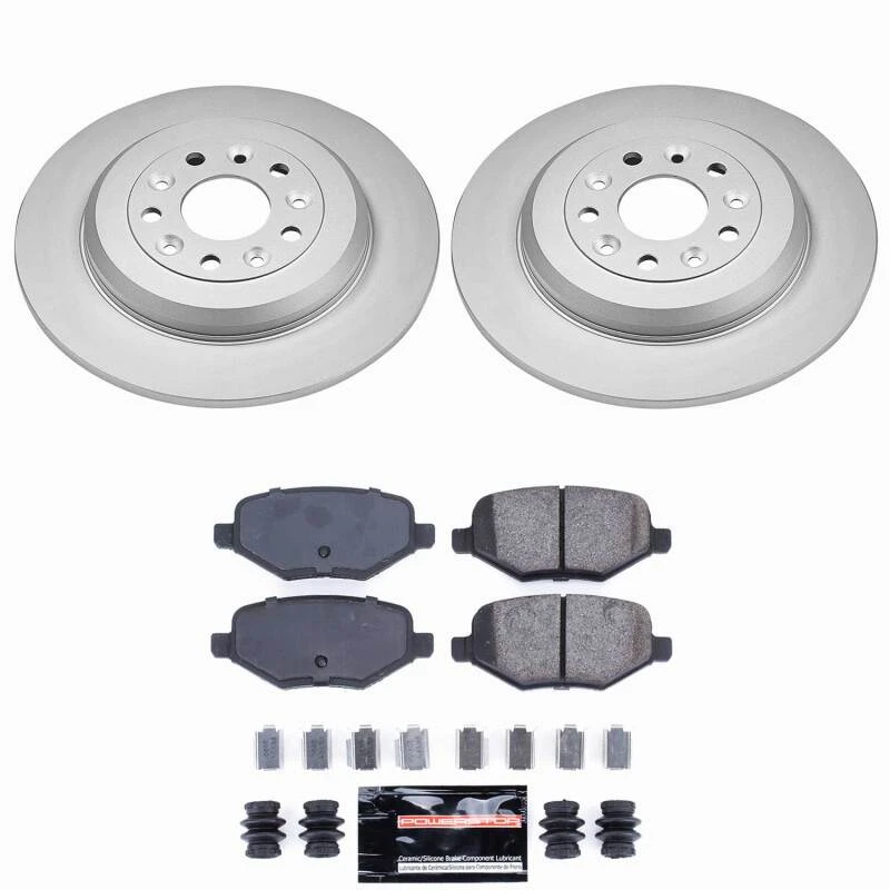 Power Stop 13-14 Ford Edge Rear Z23 Coated Brake Kit