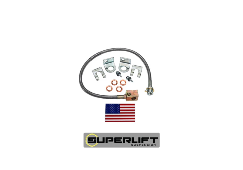 Superlift Bulletproof Bremsleitung hinten für 97-05 Jeep Wrangler TJ mit 4-6 Zoll Lift