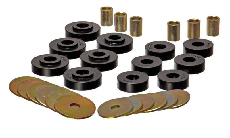Energy Suspension GM Corvette Schwarzes Karosserie-Montageset