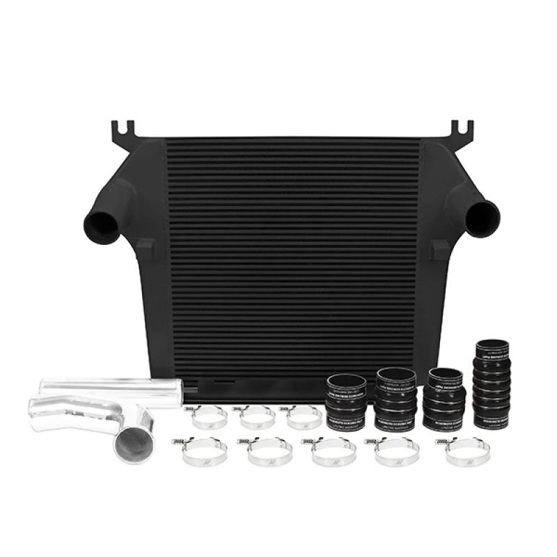 Mishimoto 10-12 Dodge 6.7L Cummins Intercooler-Kit (Schwarz)