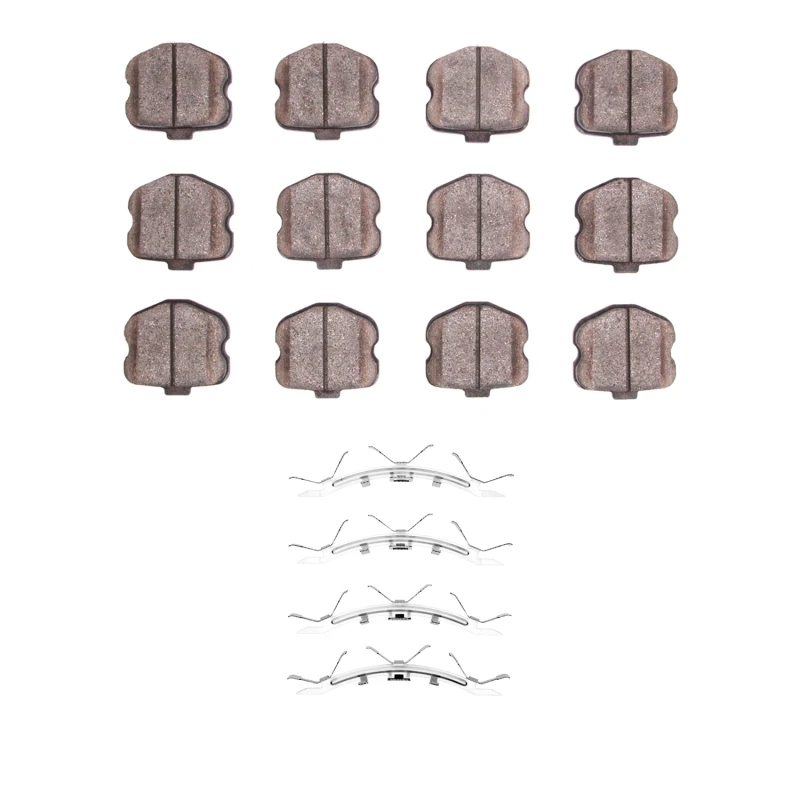 DFC 06-13 Chevrolet Corvette Front 5000 Advanced Low Metallic Brake Pads and Hardware Kit