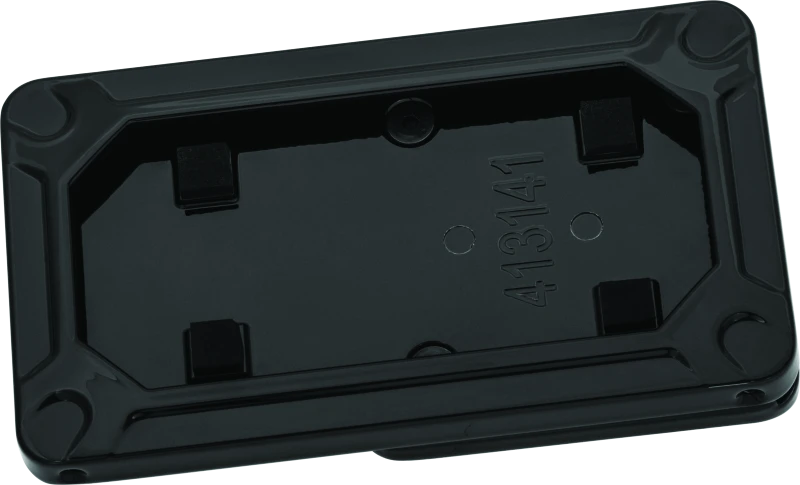 Kuryakyn Nova Side Mount License Plate Frame Gloss Black