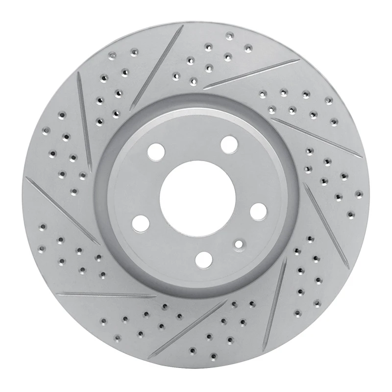 DFC 11-17 Audi A4 Allroad Front Left Drilled & Slotted Geoperformance Rotor