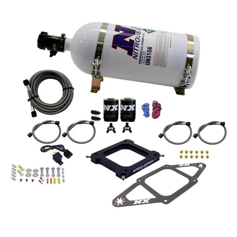 Nitrous Express 4500 Assassin Plate Pro Power Nitrous Kit (100-500HP) w/10lb Bottle