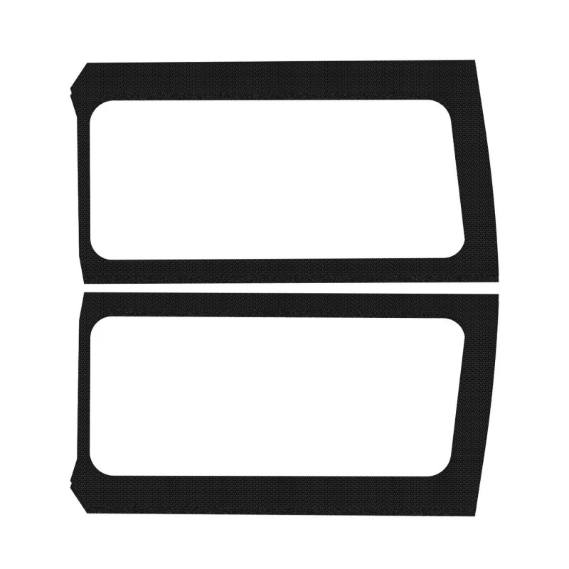 DEI 18-23 Jeep Wrangler JL 2-Türig Boom Mat Heck-Seitenfenster-Trim - 2-teilig - Schwarz