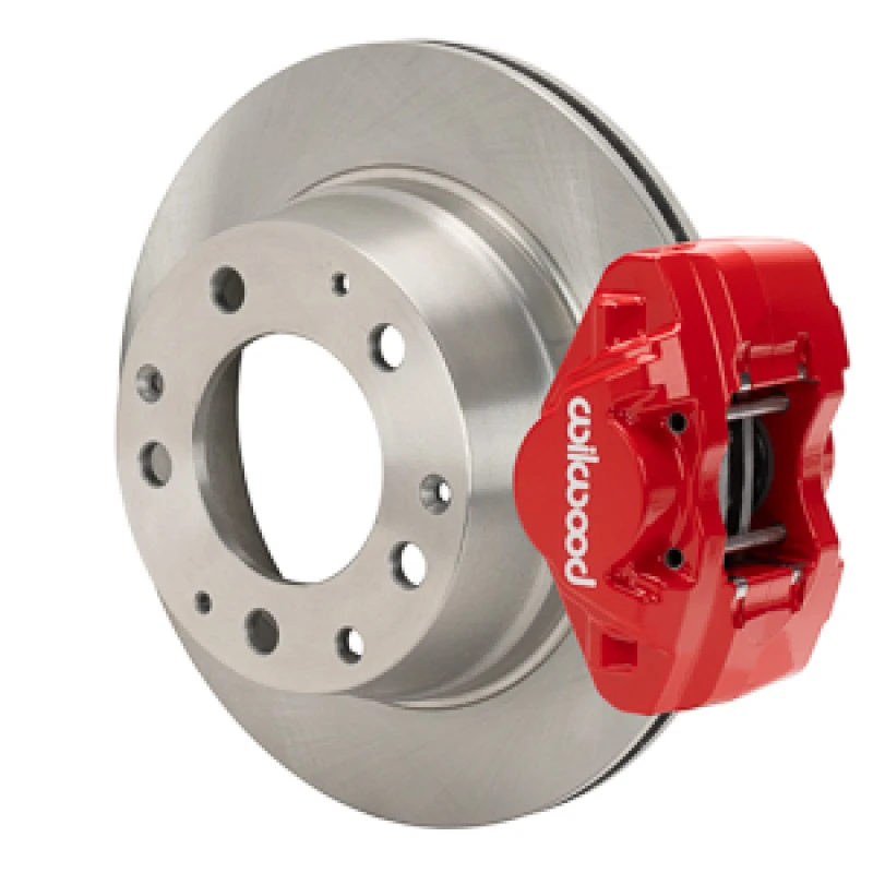 Wilwood 84-89 Porsche 911 D31 11,42 Zoll Hintere Bremse Kit mit Flex-Leitungen - Rot