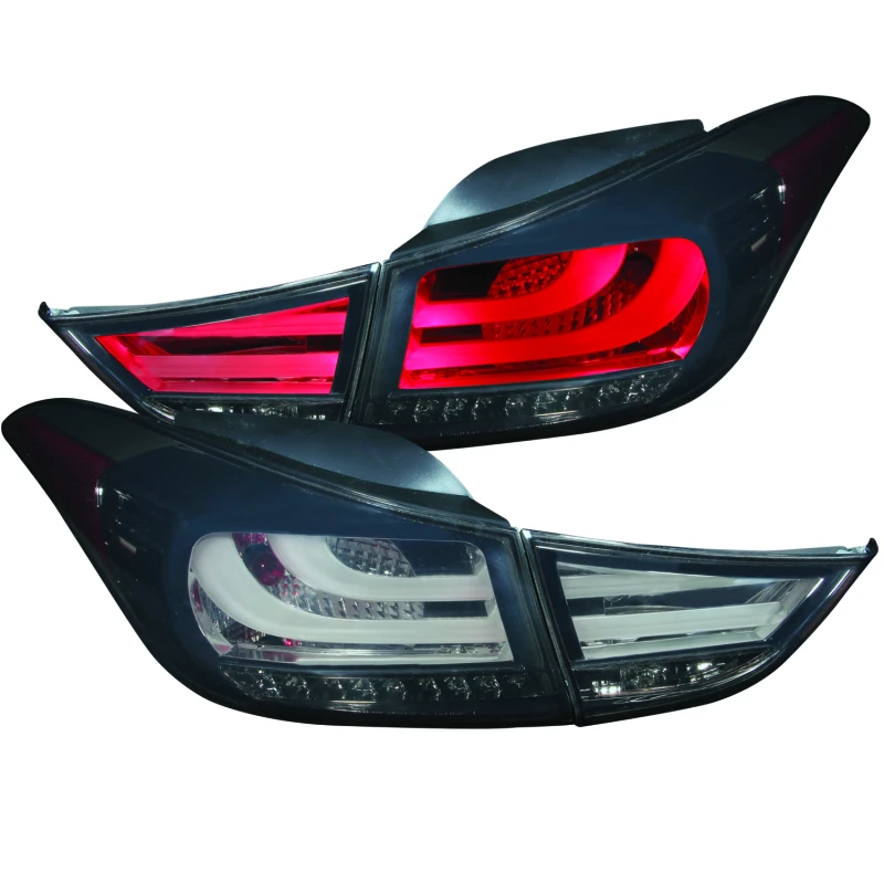 ANZO 2011-2013 Hyundai Elantra LED-Rückleuchten Rauch 4-teilig