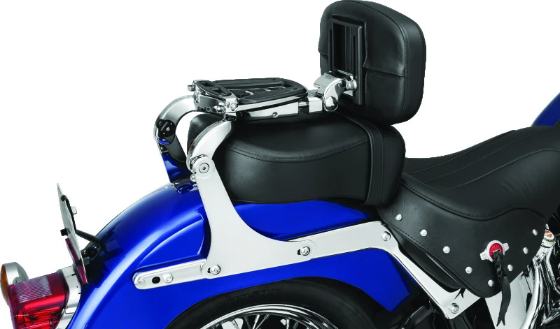 Kuryakyn Fixed Mounts for Multi-Purpose Backrest Chrome
