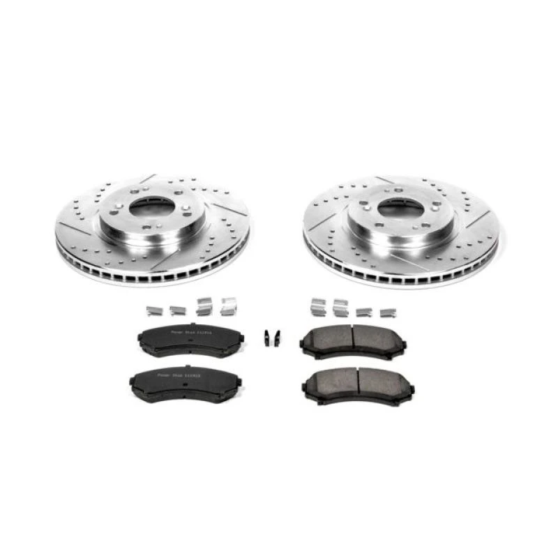 Power Stop Front Z23 Evolution Sport Brake Kit for 04-11 Mitsubishi Endeavor