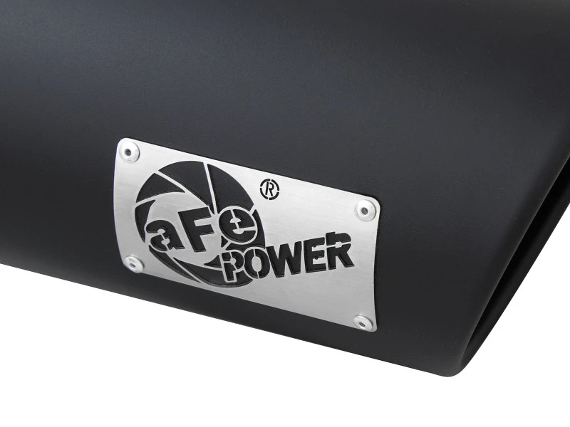 aFe Diesel-Abgasrohr-Spitze Bolt On Schwarz 4 Zoll Einlass x 6 Zoll Auslass x 15 Zoll