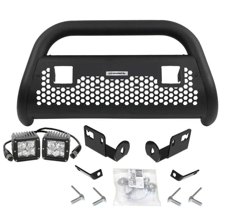 Go Rhino 05-15 Toyota Tacoma RC2 LR 2 Lichter Komplett-Kit mit Frontschutz + Halterungen