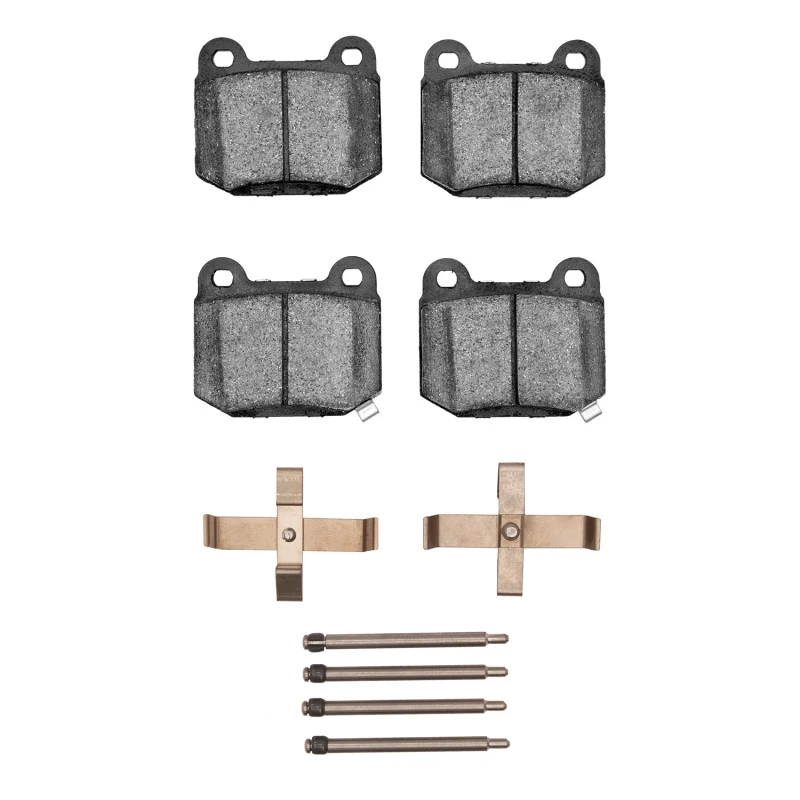 DFC 03-06 Mitsubishi Lancer Rear 5000 Advanced Low Metallic Brake Pads and Hardware Kit