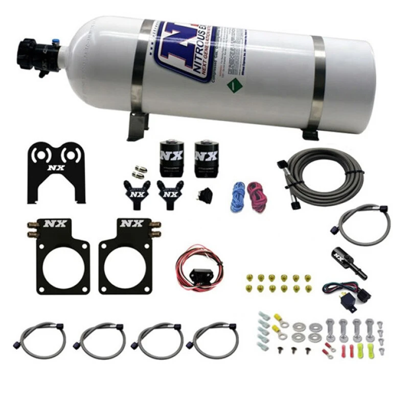 Nitrous Express Nissan GT-R Nitrous-Plate-Kit (35-300PS) mit 15lb-Flasche