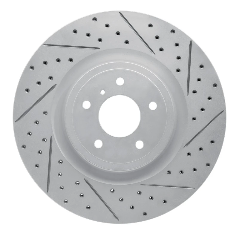 DFC 08-25 Infiniti Q70L Front Right Drilled & Slotted Geoperformance Rotor