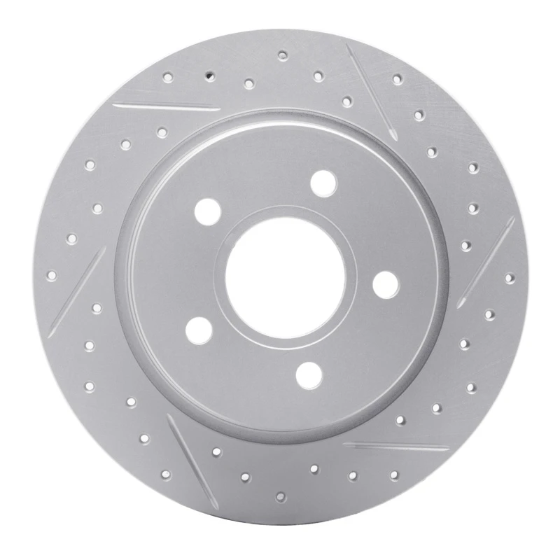 DFC 12-18 Ford Focus Rear Right Drilled & Slotted Geoperformance Rotor
