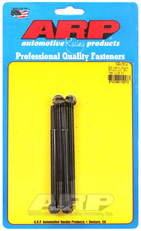 ARP Merlin Block Brodix Head SB Hex Ventildeckelschrauben-Kit