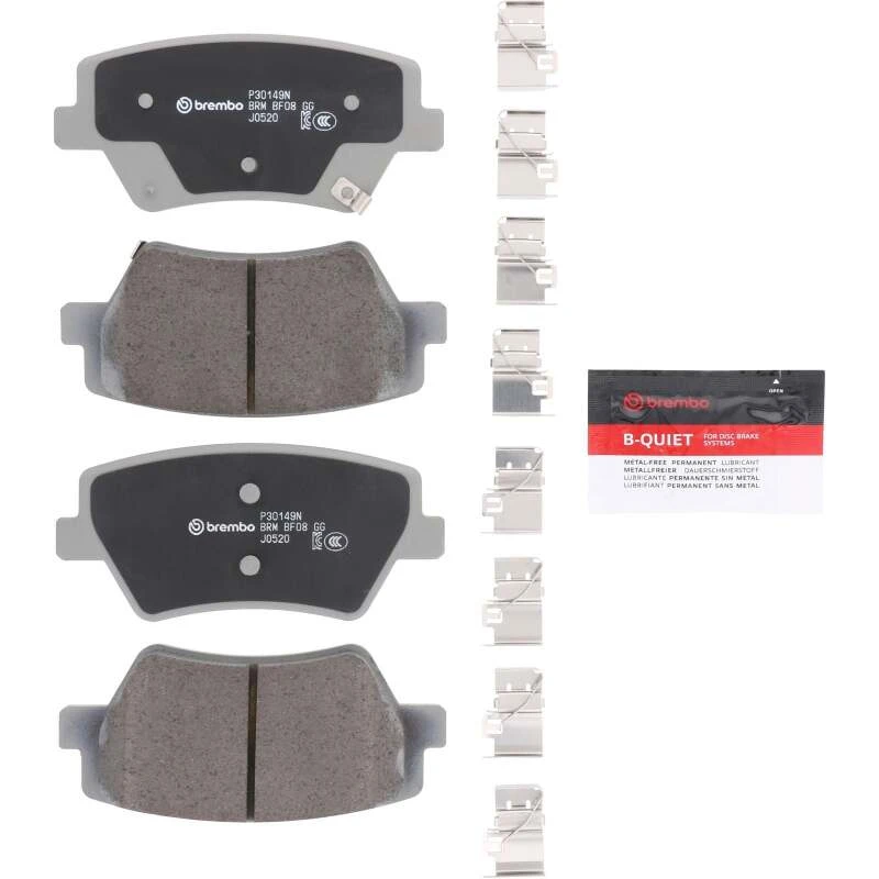Brembo OE PRIME Keramik Bremsbelag für 2021 Genesis GV80, Hinterachse
