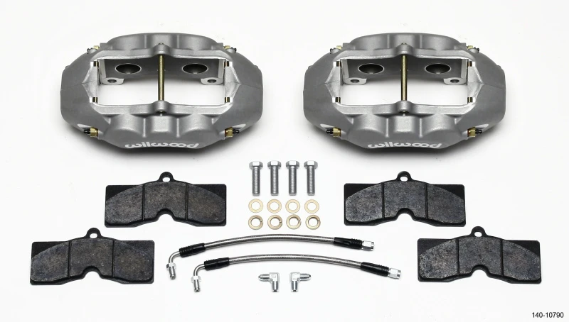 wilwood_140-10790-679761553330b Wilwood D8-4 Hinterer Bremssattel-Kit Clear Corvette C2 / C3 65-82