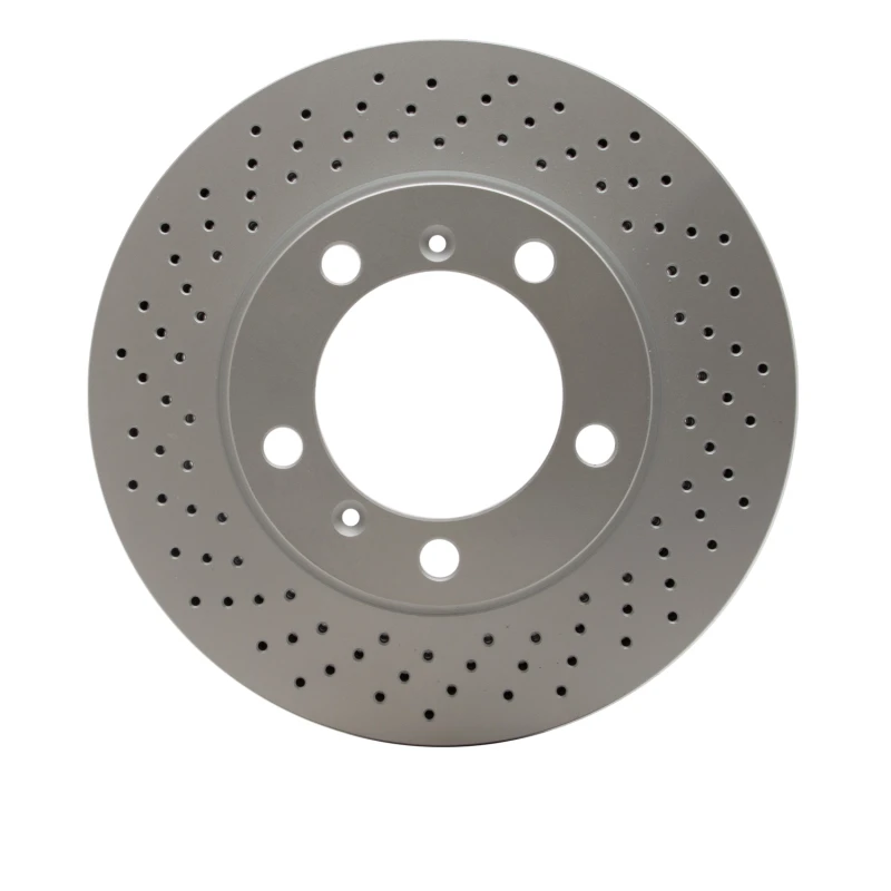 DFC 05-08 Porsche Cayman Left Front Drilled GeoSPEC Coated Rotor