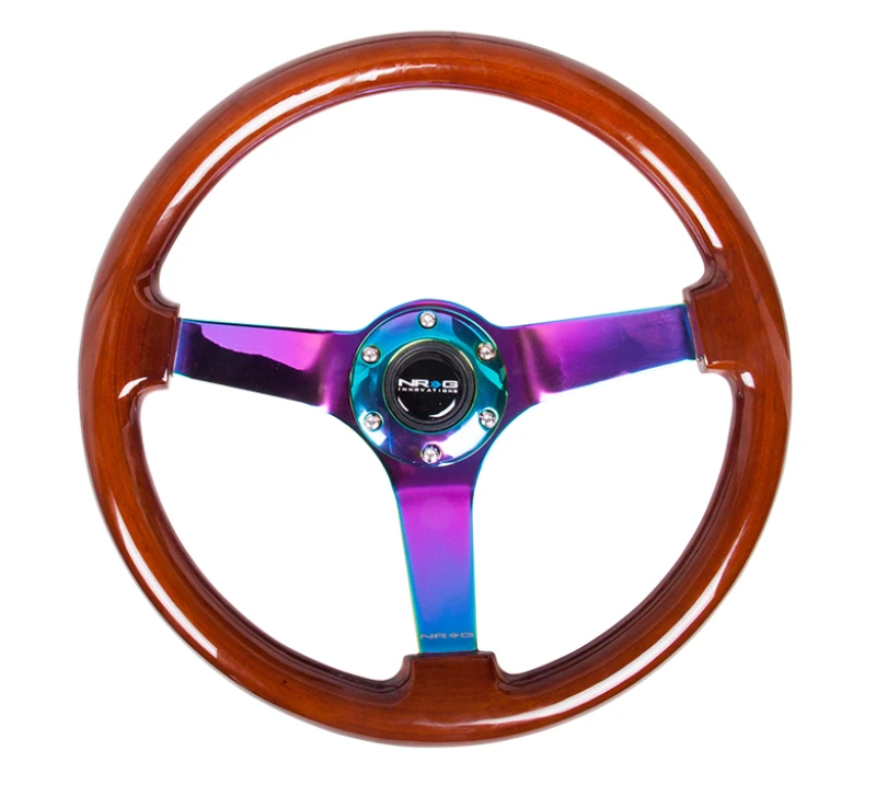 NRG Reinforced Steering Wheel Classic Dark Wood