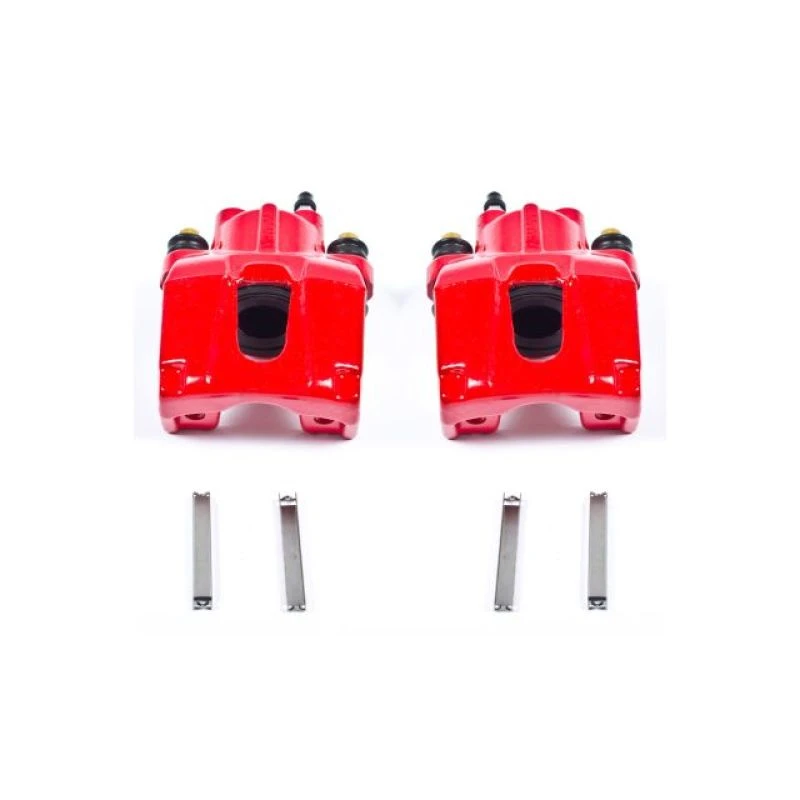 Power Stop 06-10 Jeep Commander Rear Red Calipers w/o Brackets - Pair