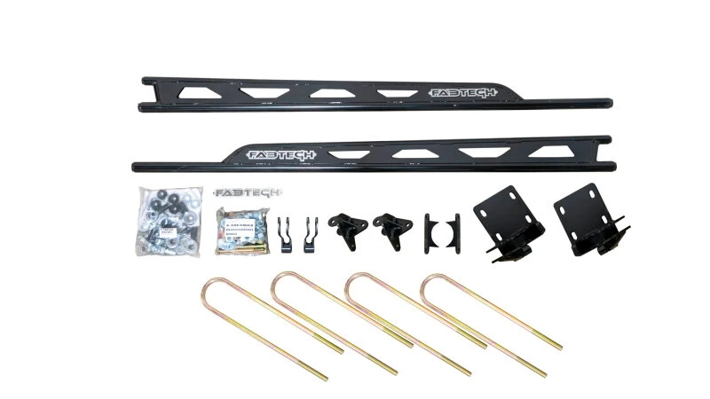 Fabtech Floating Rear Traction Bar System for 2023+ Ford F250/F350 4WD Super Duty