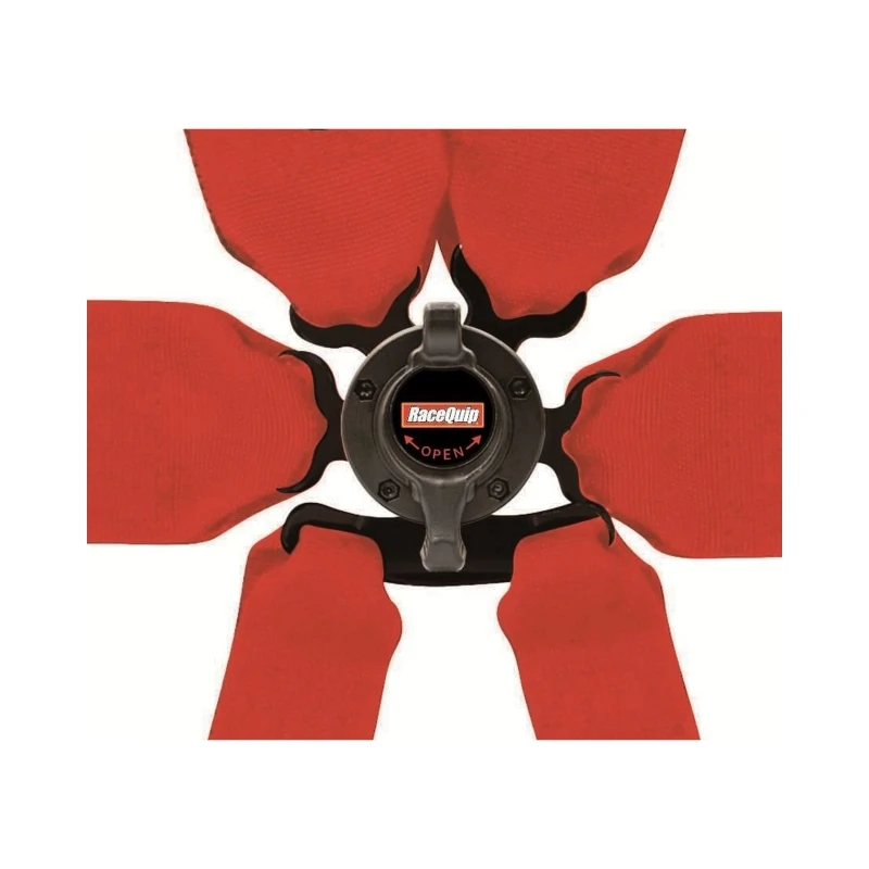 RaceQuip Schwarzes FIA CAMLOCK 6-Punkt-Pull-Down-Lap