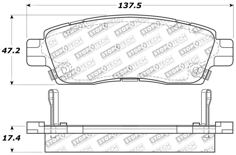 stoptech_309.08830-6794e234b7f39 StopTech Sport Brake Pads w/Shims and Hardware - Rear