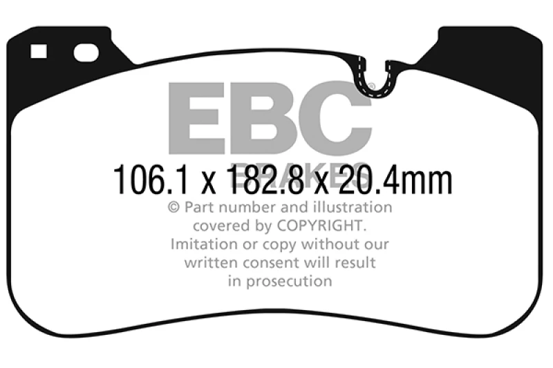 EBC 2018+ BMW M5 F90 Bluestuff Front Brake Pads