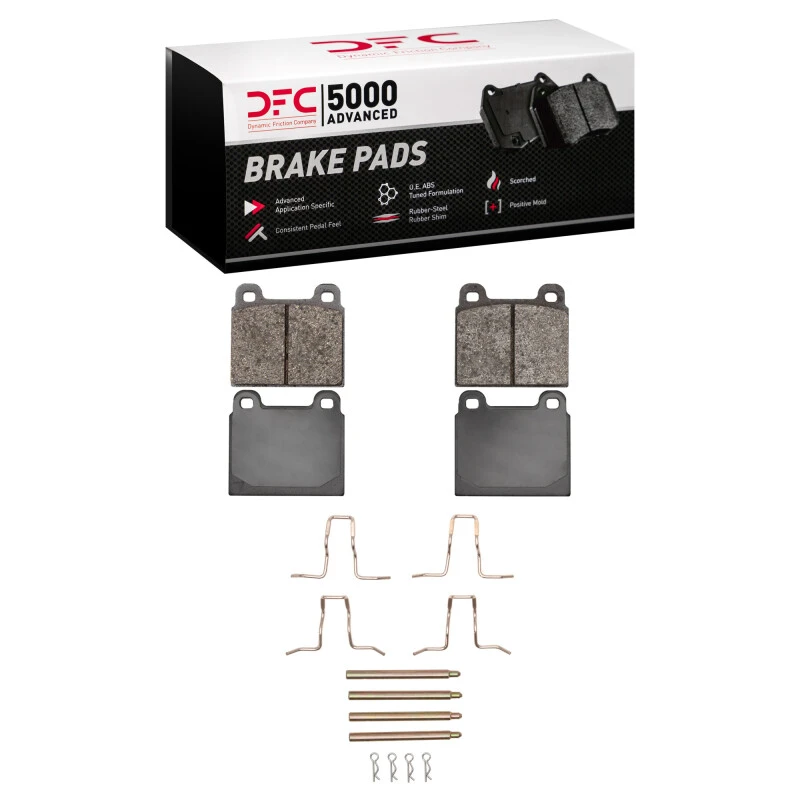 DFC 63-76 Mercedes-Benz 230S Front 5000 Advanced Low Metallic Brake Pads and Hardware Kit