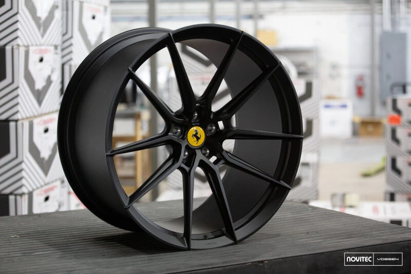 Vossen x Novitec NF9 22x12 ET:57 Satin Black Ferrari 458 / F12 Rear Wheel