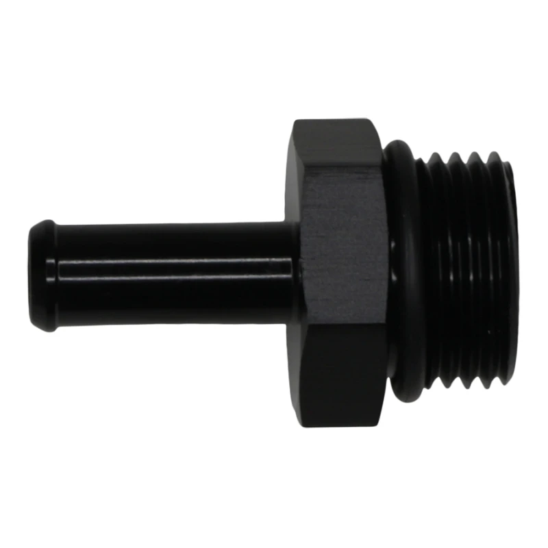 DeatschWerks 10AN ORB-Männlich auf 3/8 Zoll-Männlich Barb Fitting - eloxiert matt schwarz