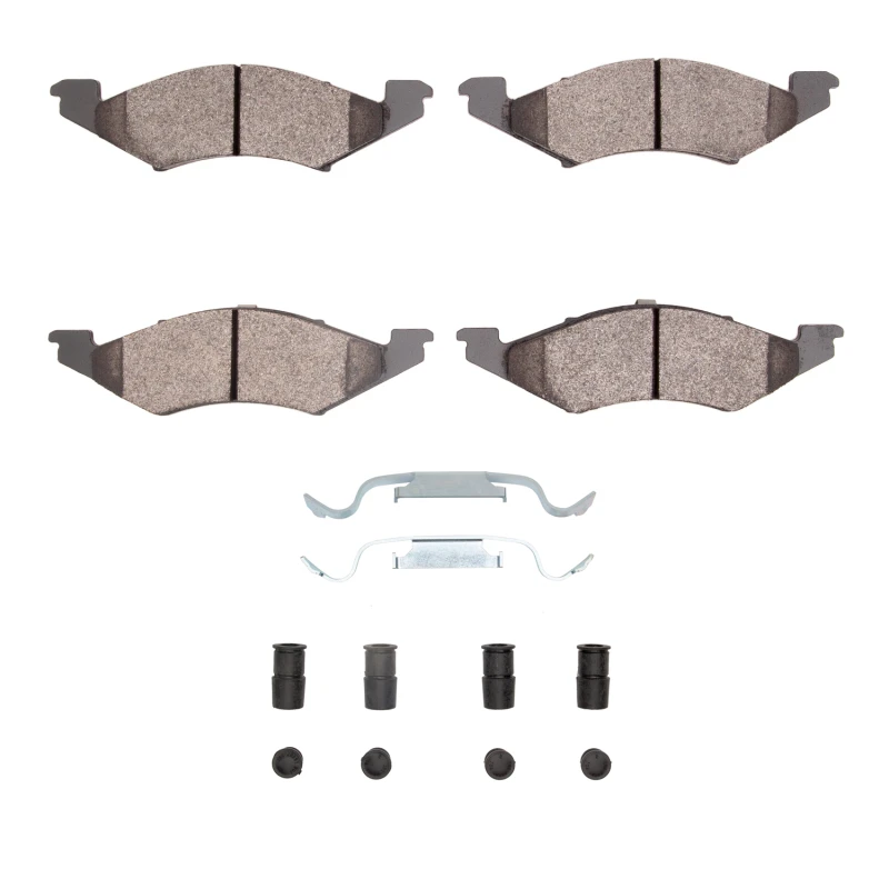 DFC 81-82 Ford EXP Front 5000 Advanced Semi Metallic Brake Pads and Hardware Kit