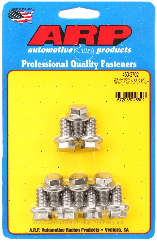 ARP Ford Dana 60/40 Edelstahl Sechskant Hinterachsdeckel Schraubensatz