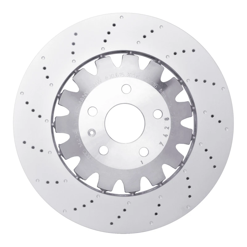 DFC 12-13 Audi TT Quattro RS Front Drilled Hi-Carbon Alloy Geomet Coated Rotor