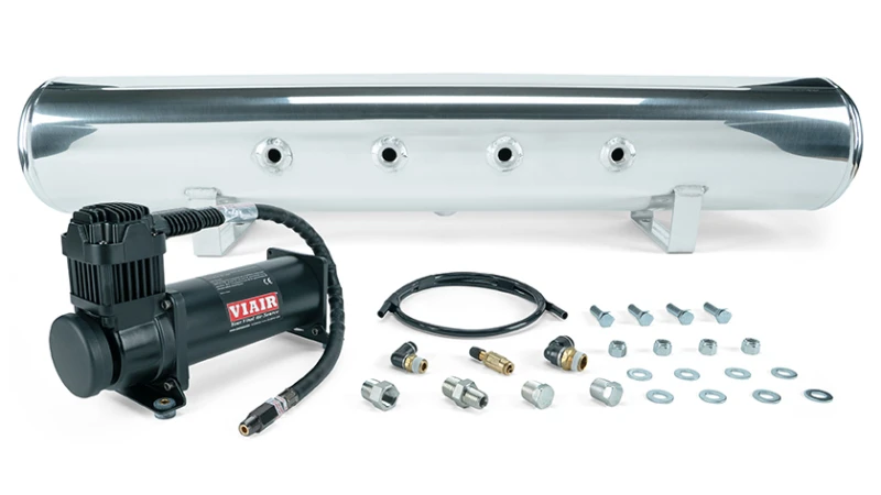 Air Lift 5-Gallonen-Tank mit Viair 444b schwarzen Kompressor (inkl. Anschlüsse und Montagehardware)