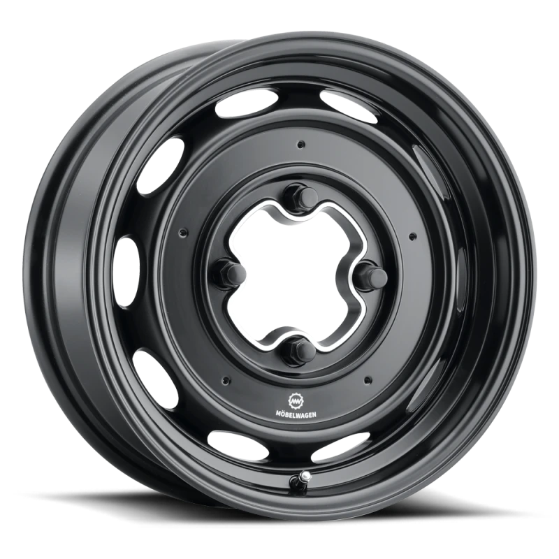 Mobelwagen MW-430B Interceptor 15x5.5in / 4x130 BP / 20mm Offset / 85.85mm Bore - Black Wheel