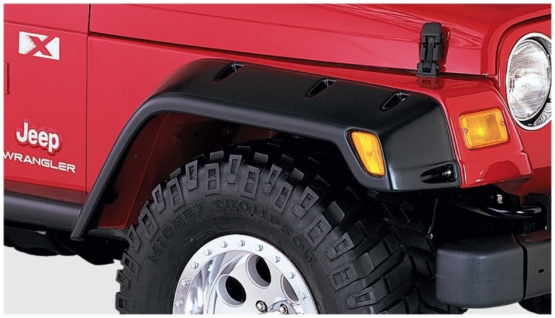 Bushwacker 97-06 Jeep TJ Max Pocket Style Flares 2-teilig - Schwarz