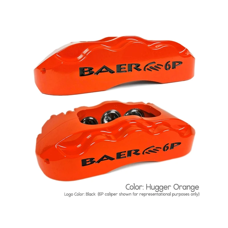 Baer Brakes 79-93 Ford Mustang STD Studs 14in Extreme+ Front SDZ Brake Kit - Hugger Orange
