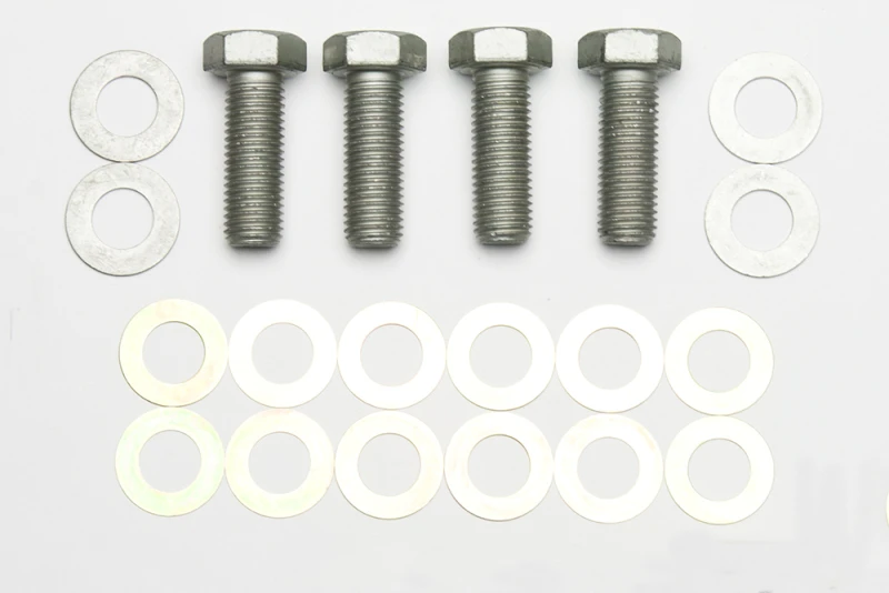 Wilwood bolt kit bracket to spindle M16-2.00 X45MM LG W/WASHER/SHIMS 4 pack