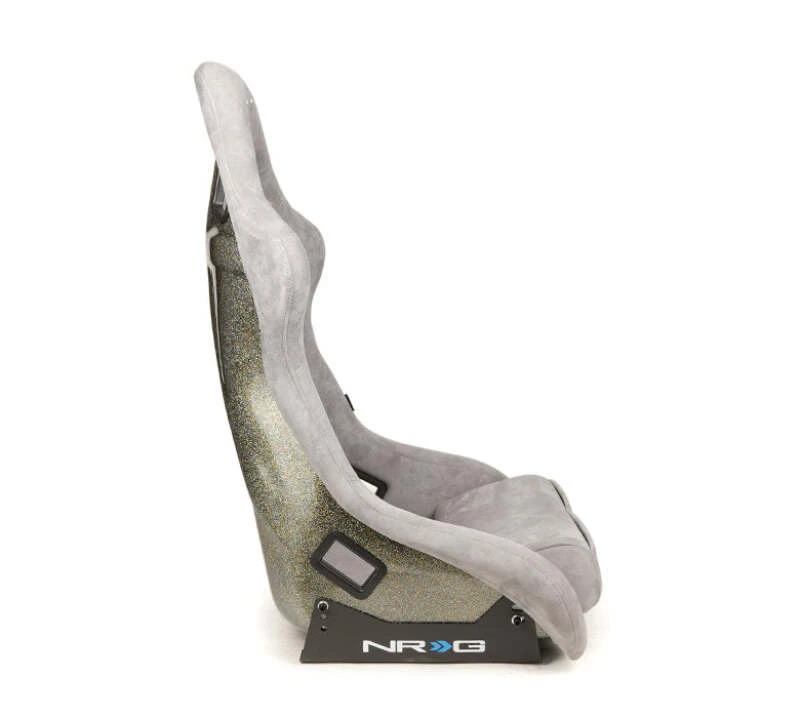 NRG FRP Bucket Seat ULTRA Edition - Large (Grau Alcantara/Pearlized Back)