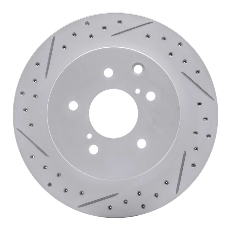 DFC 89-96 Nissan 300ZX Turbo Rear Left Drilled & Slotted Geoperformance Rotor