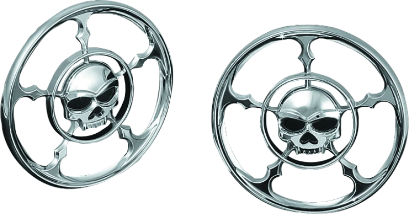 Kuryakyn Zombie Speaker Grills Chrome