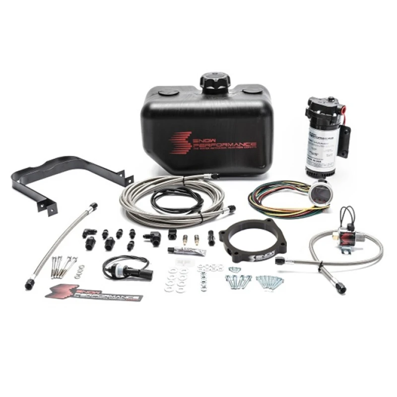 Snow Performance Stg 2 Boost Cooler Challenger/Charger Hellcat Wasser Inj Kit (SS Braid Line/4AN Fit)