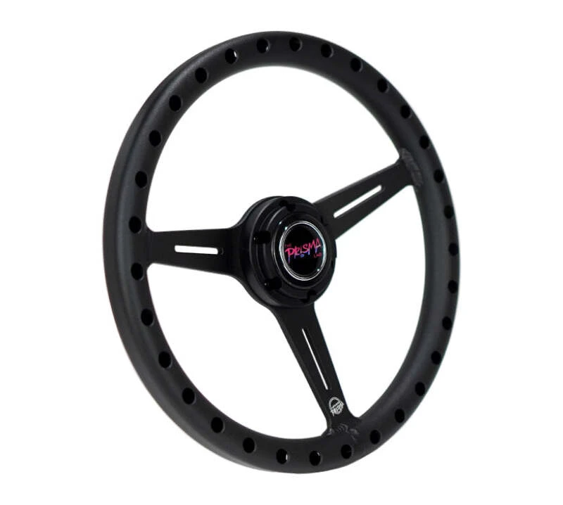 NRG Aluminum Steering Wheel 330mm - Extra Light - Ergonomic Grip - Anadized Black