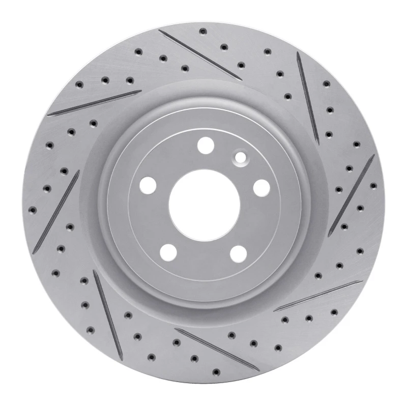 DFC 13-19 Ford Taurus Excl Sho Front Right Drilled & Slotted Geoperformance Rotor