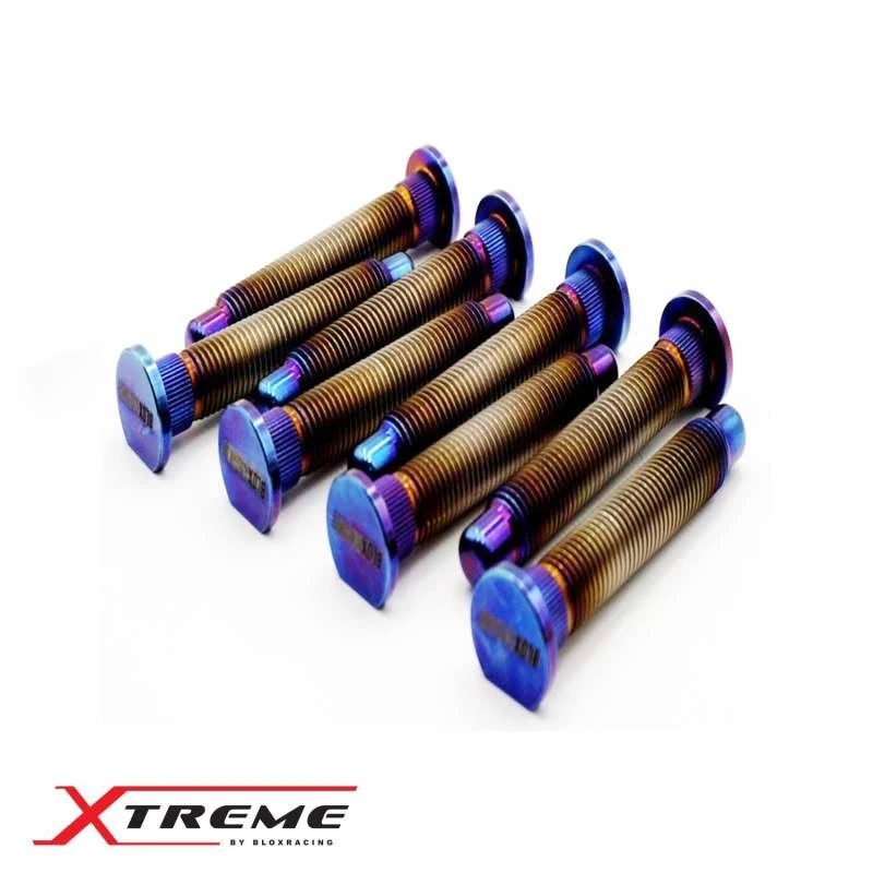 BLOX Racing Titanium Extended Wheel Studs M12X1.5mm for Honda Fitment