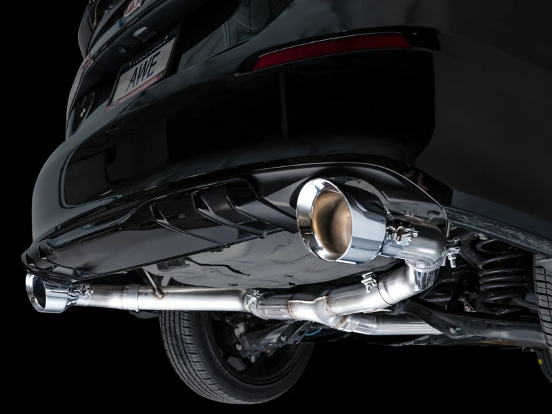 AWE Tuning 22+ Honda Civic Si/Acura Integra Track Edition Catback-Auspuff - Doppelte Chrom-Silber-Tipps